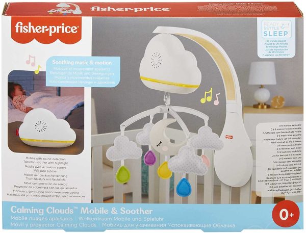 Fisher-Price Giostrina Soffici Nuvolette Con Unit?? Relax, Giocattolo Per Neonati, Multicolore, GRP99 - immagine 5