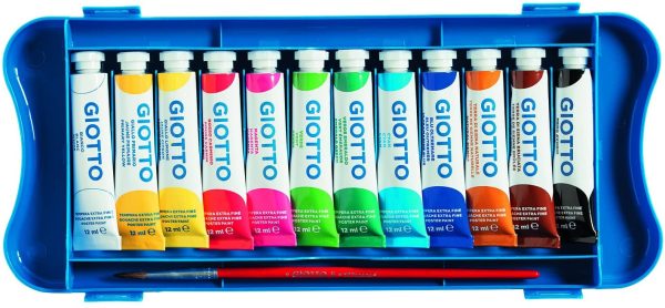 304000 Tempera Extra In Tubetto 12 Ml, 12 Colori, 12 Pezzi & Acquerelli In 24 Colori, Pastigle Da 30Mm, Con Pennello - immagine 5