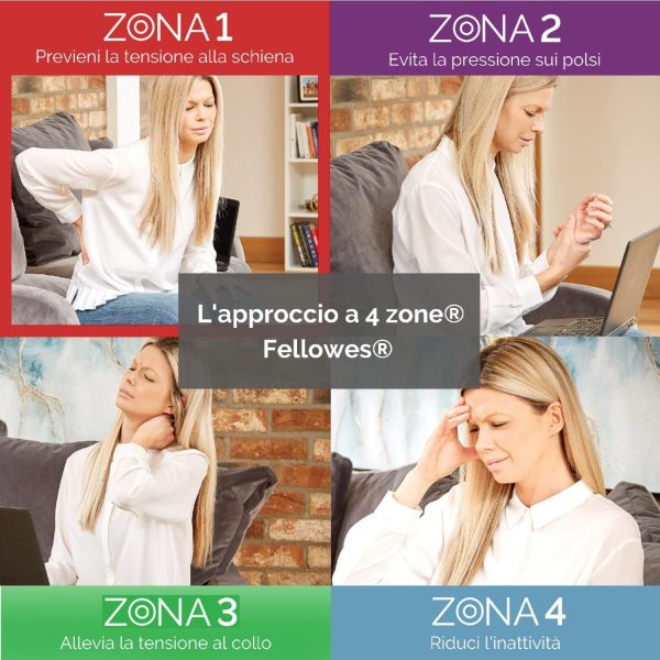 6100801 Poggiapiedi Regolabile Everyday per Casa e Ufficio, Nero, [Esclusiva Amazon] - immagine 6