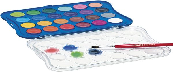 304000 Tempera Extra In Tubetto 12 Ml, 12 Colori, 12 Pezzi & Acquerelli In 24 Colori, Pastigle Da 30Mm, Con Pennello - immagine 6