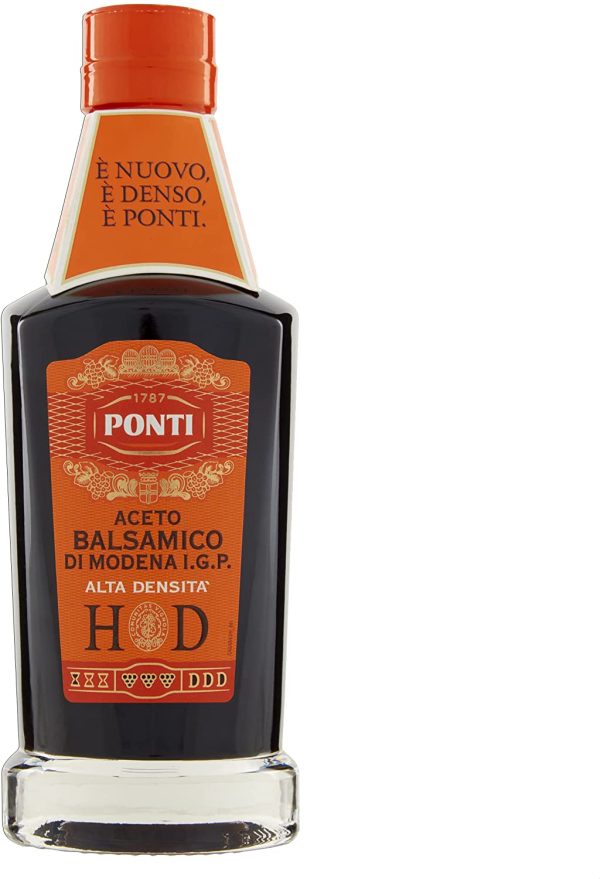 Ponti Aceto Balsamico di Modena I.G.P. Hd, Aceto Balsamico di Modena I.G.P. ad Alta Densit?? dal Gusto Ottimo, Aceto Balsamico Pregiato con Acidit?? 6%, 250 Ml - immagine 6