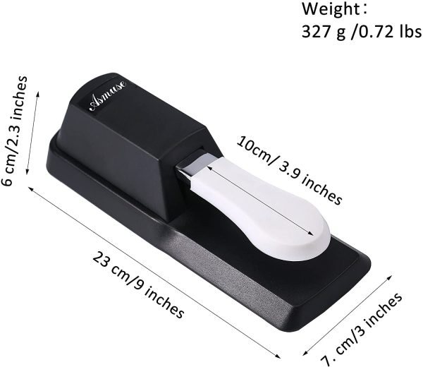 Asmuse Pedale Sustain Universal Non-Slip Damper Pedal Piano for Yamaha/Casio/Midi Keyboard/Tastiera Pianoforte Synthesizer Digitale Piano and Organ - immagine 3