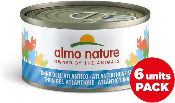 almo nature Megapack Tonno dell'Atlantico - cibo umido per gatti adulti 100% naturale - pacco da 6x70g lattine - immagine 5