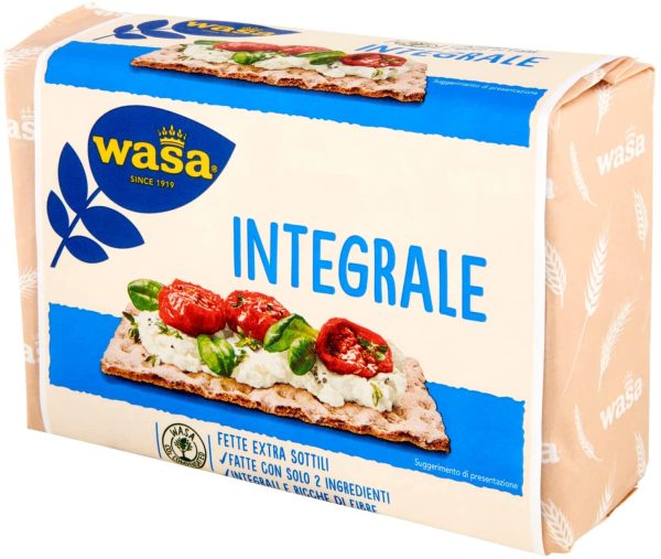 Wasa Integrale, Cracker Integrali e Ricchi di Fibre, 270 g, Extra-Sottili