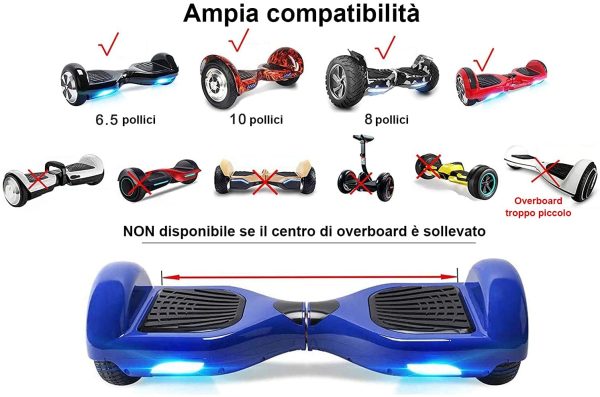 YOLEO Hoverkart per Hoverboard, Hoverkart Go-Kart Sedia Kart per Electric Self Balancing Scooter, Compatibile con i 6.5, 8 e 10 Pollici - immagine 4