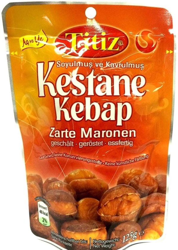 Set Pergamo Castagne arrostite e pelate Titiz Castagne pronte Castagne tenere (6x125g piccola confezione) - immagine 2