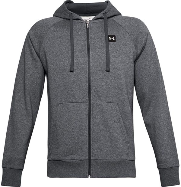 Under Armour Rival Fleece Full Zip Hoodie Felpa con Cerniera. Uomo - immagine 4