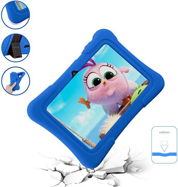 Tablet per bambini Pritom 7 pollici, Quad Core, Android 10, 16GB di ROM, WiFi, Istruzione, giochi, software per bambini preinstallato con custodia per tablet per bambini, controllo genitori (blu) - immagine 8