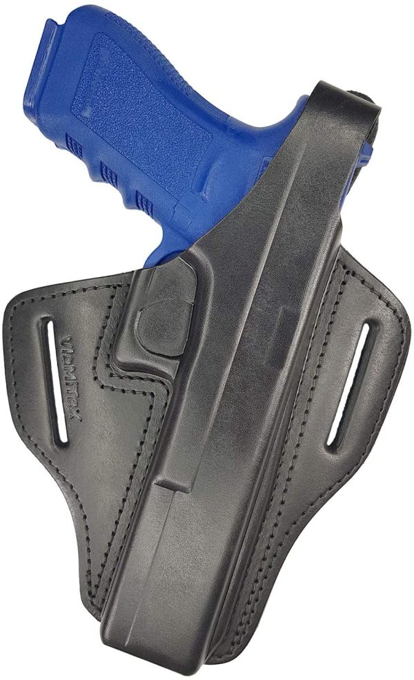 VlaMiTex Fondina in Pelle Compatibile con Glock 17 19 22 23 25 26 27 31 32 33 34 37 - immagine 4