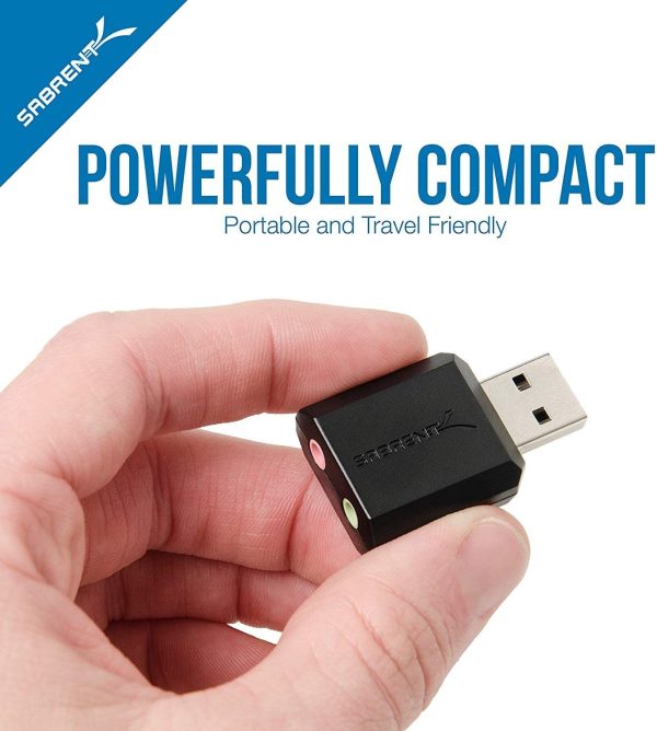 Adattatore USB Audio Esterno Stereo per Windows e Mac. Plug & Play Nessun driver necessario. [Nero] (AU-MMSA) - immagine 7