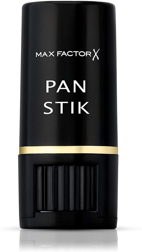 Max Factor - Fondotinta Compatto Pan Stik - Stick Multiuso 3in1: Fondotinta, Correttore e Contouring - 012 True Beige - 9 g