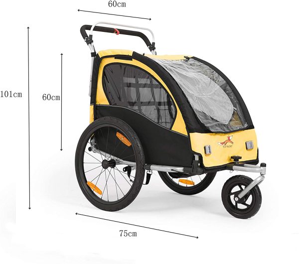 Fiximaster BT502 - Portabici girevole a 360?? per bambini, con maniglia freno e ruota protettore - immagine 4