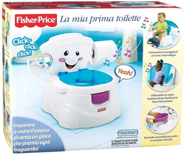 Fisher-Price La Mia Prima Toilette, Vasino per Bambini con 2 Diverse modalit?? di Utilizzo e Tanti Dettagli Realistici, P4328 - immagine 5