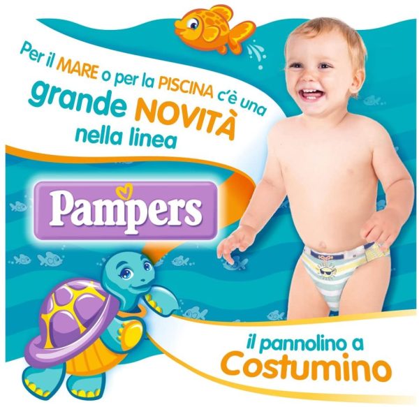 Pampers il Costumino, 12 Pannolini, Taglia 3 (6 - 11 kg) - immagine 4