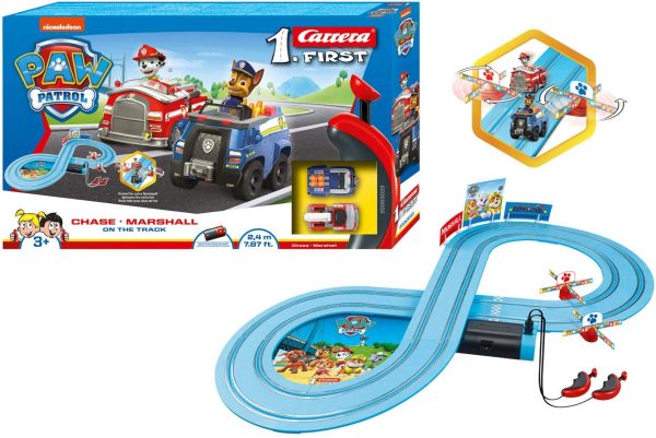 Carrera First Paw Patrol On the Track Pista Da Corsa Elettrica, Multicolore, 39.5 x 30.3 x 12.5 cm