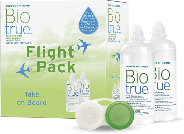 Biotrue Soluzione per Lenti a Contatto Flight Pack, 2 x 100 ml - immagine 3