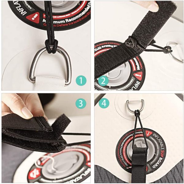 Unigear Surf Leash, Premium Straight Surf Leash per Una Navigazione pi?? sicura e illimitata con Custodia per Telefono Impermeabile, 6/8/9/10 Piedi - immagine 3