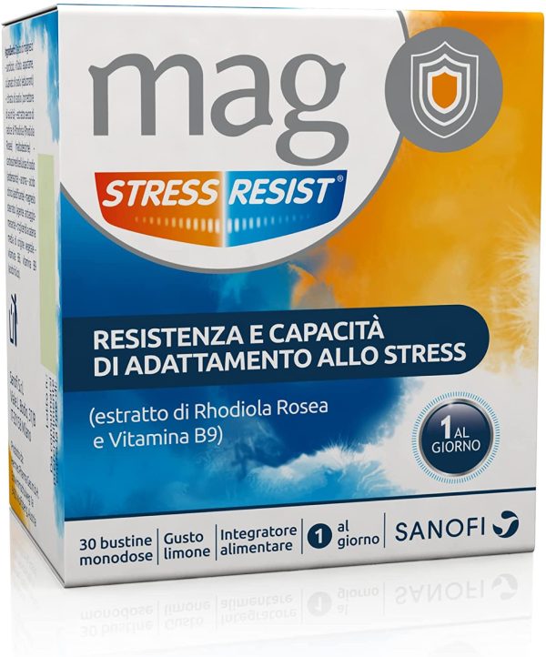 Mag Stress Resist Integratore Alimentare contro Stress e Stanchezza Mentale, 30 Bustine Monodose - immagine 4