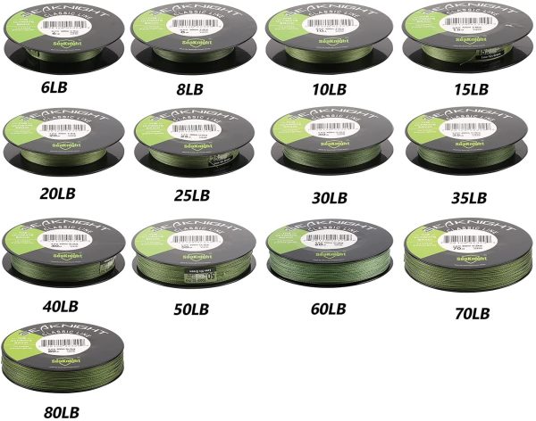 SeaKnight Classico 4 Fili Intrecciato Lenza 300M/500M PE Linea Intrecciata Mare Intrecciato la Linea di Pesca 6-80LB - immagine 5