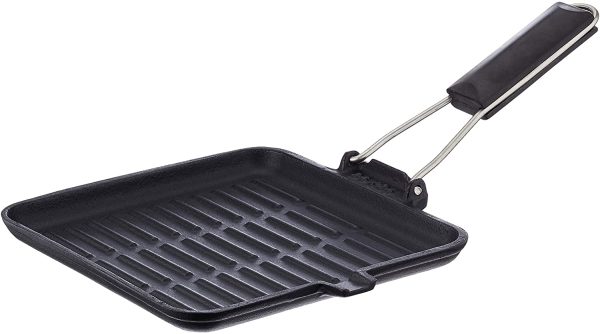 Bialetti Ghisa Grill, 24x24 cm, Adatta all'induzione, Nero, 0 cm - immagine 6