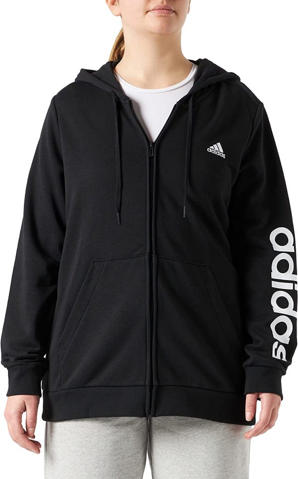 adidas Essentials Full-Zip Felpa con Cappuccio E Zip Donna - immagine 2