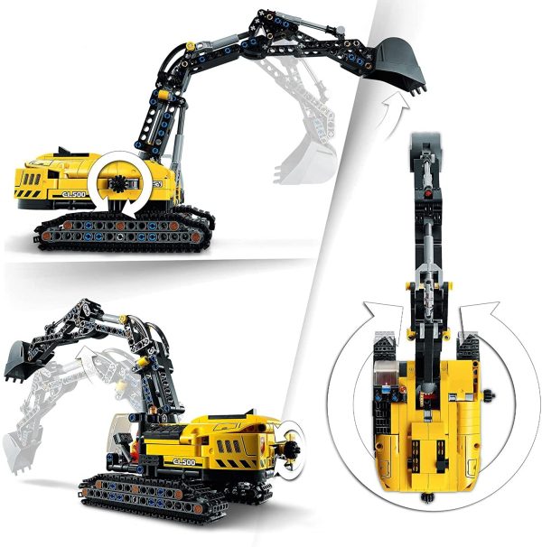 LEGO Technic Escavatore Pesante, Trattore, Modellino 2 in 1, Kit di Costruzione Veicolo Scavatore per Bambini dagli 8 Anni in Su, 42121 - immagine 5