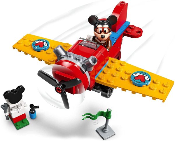 LEGO Disney Mickey and Friends L'Aereo a Elica di Topolino, Aereo Giocattolo, Giochi per Bambini dai 4 Anni, Idea Regalo, 10772