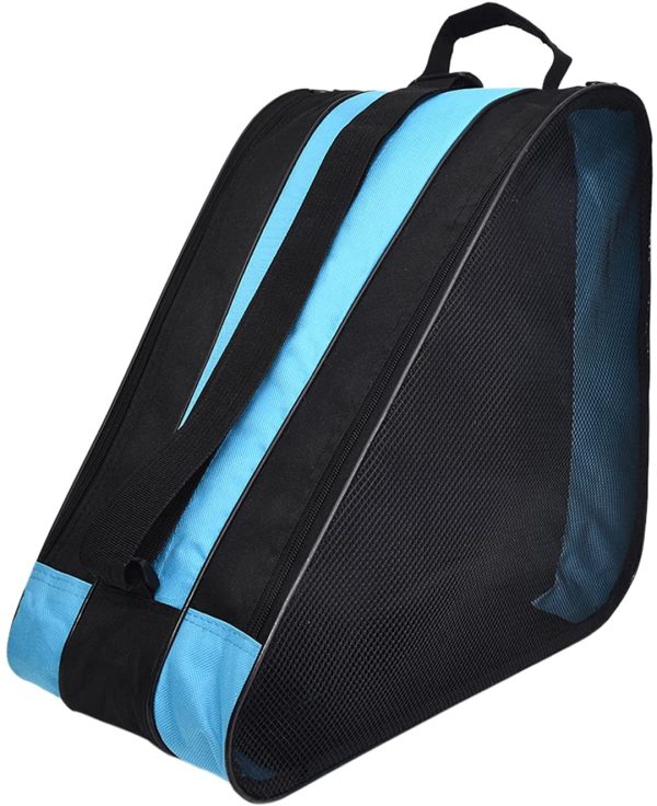 Borsa portapattini Skate Bag per Donne Uomo e Bambini,Borsa per Pattini Roller Skate Scarpe Borsa,Blu,besbomig - immagine 4