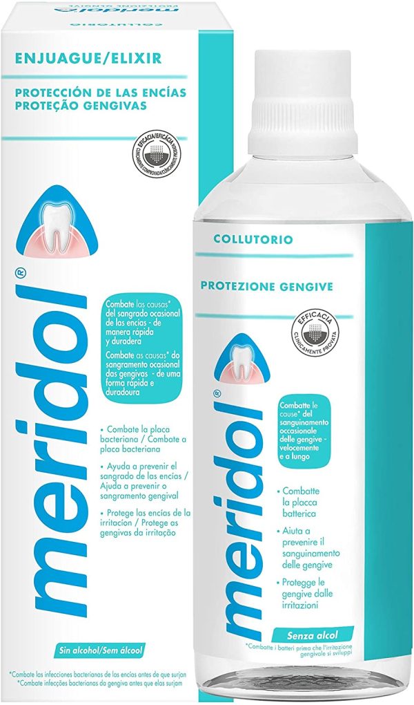 Meridol Collutorio con Ingrediente Antibatterico, Protezione Gengive, 400ml - immagine 6