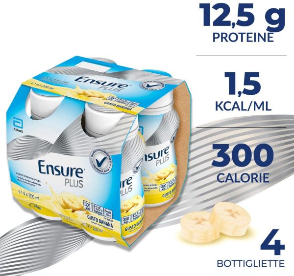 Ensure Plus Supplemento Nutrizionale Formato Bevanda | Confezione 4x200ml | Gusto Banana - immagine 2