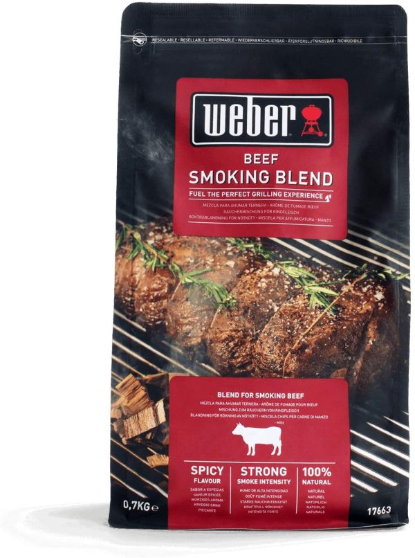 Weber 17663 - Miscela Chips per affumicatura Carne di Manzo, 700g, Nero - immagine 2