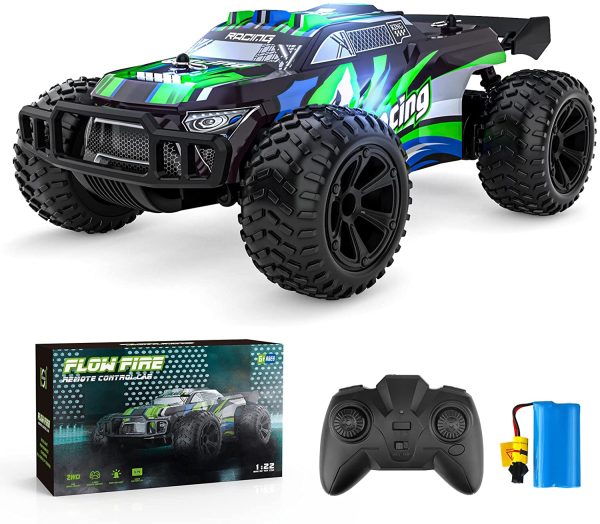 Macchina Telecomandata, Auto Rc Camion Macchinina Radiocomandata Veloce, 2.4GHz 15KM/H Giochi All'aperto Fuoristrada Giocattolo Regalo Natale per Bambini Ragazzo Ragazza 5 6 7 8 9 10 Anni - immagine 4