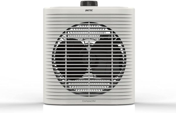 Compact Air, Termoventilatore piccolo e potente, Stufetta Elettrica, 2000 W, maniglia integrata, temperatura regolabile, funzione antigelo, dispositivo di protezione dai surriscaldamenti - immagine 7