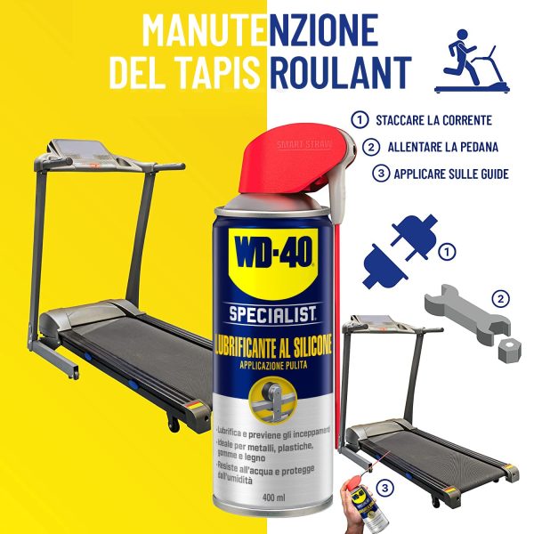 WD-40 Specialist - Lubrificante al Silicone Spray Applicazione Pulita con Sistema Doppia Posizione - 400 ml - immagine 6