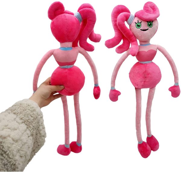 Mommy Long Legs Peluche, Huggy Wuggy Peluche Rosa, 63cm/24.8in Peluche Poppy Playtime Bambola, Horror Rosa Lungo Gambe Mommy Giocattolo Peluche Regalo per Il Gioco - immagine 2