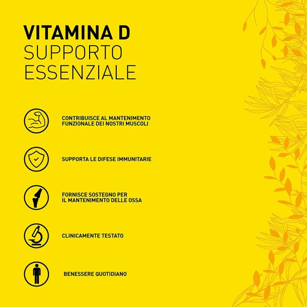 AMAVIT Vitamina D 2000 UI per 2 Compresse [Fornitura per 6 mesi] Integratore Vitamina D3 per le Difese Immunitarie Senza Glutine e Lattosio, Rinforzo del Sistema Immunitario, 180 compresse - immagine 6