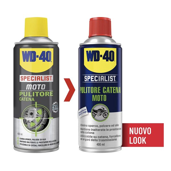 WD-40 Specialist Moto Pulitore Catena Moto Spray, 400 ml