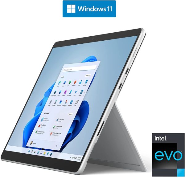 8PQ-00003, Surface Pro 8 - 13" Processore Intel Core i5-1135G7 11?? Gen, 8GB/256GB Intel Evo Wi-Fi Platino - immagine 3