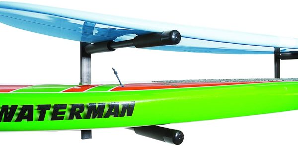 COR Surf Double Board Surfboard Rack | Supporto a parete per SUP per carichi pesanti per paddleboard o tavola da surf SUP e portaoggetti a parete per longboard - immagine 7