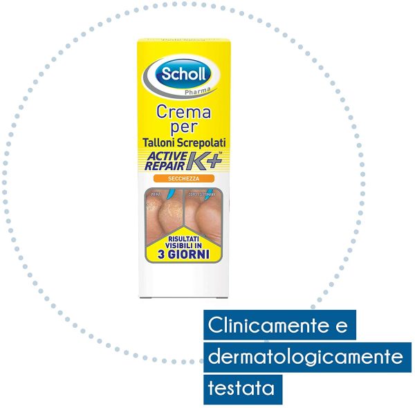 Scholl Crema K+ per Talloni Screpolati e Secchi, 2 Confezioni