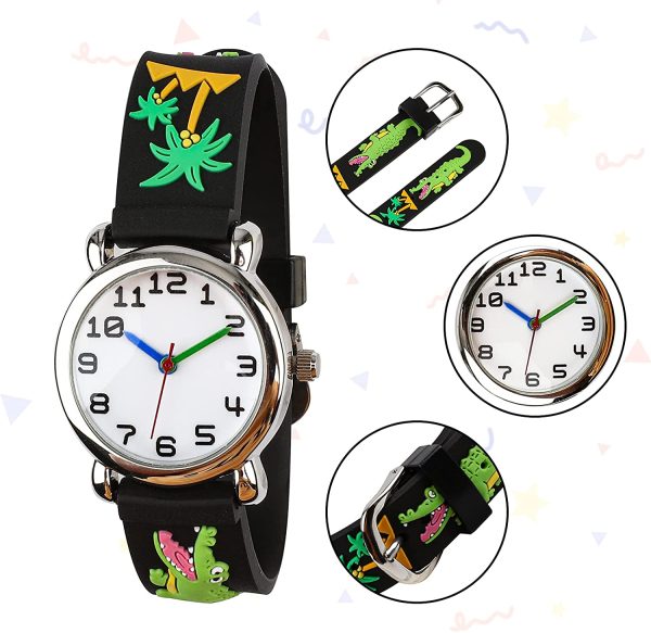 Vinmori Orologio Bambini??orologi colorati per bambini ??Impermeabile 3D Sveglio del Fumetto Orologio da Quarzo Regalo per Bambini Ragazzi e Ragazze - immagine 2