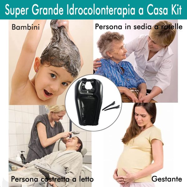 Lavatesta Parrucchiera Professionali Portatile - Lavatesta Per Lavandino - Lavatesta Per Disabili - Poggiatesta Per Lavare Capelli - Per La Cura Dei Capelli Di Bambini, Donne In Gravidanza E Anziani