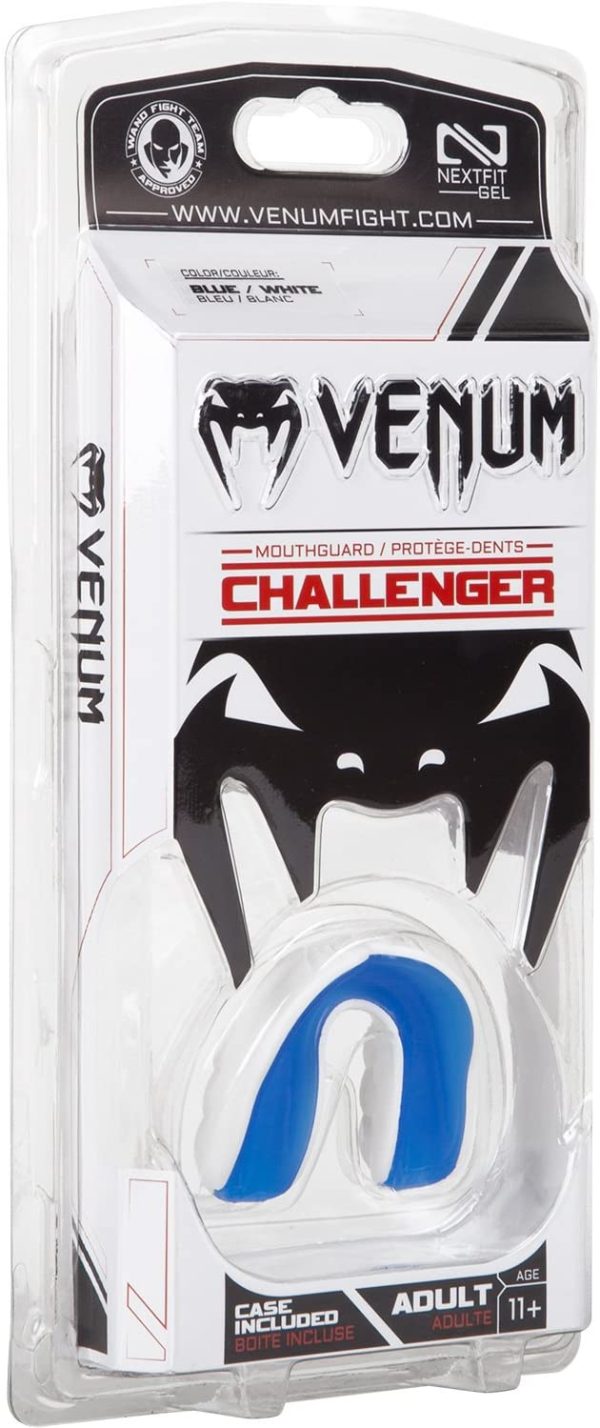 Venum Challenger, Paradenti Unisex-Adulto, Bianco/Blu, Taglia One sizeca - immagine 3