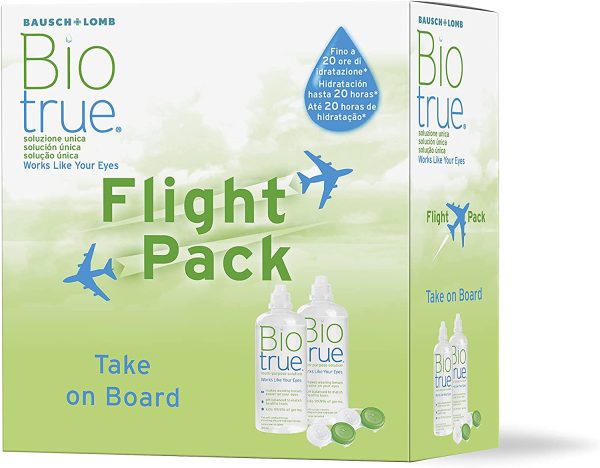 Biotrue Soluzione per Lenti a Contatto Flight Pack, 2 x 100 ml - immagine 2