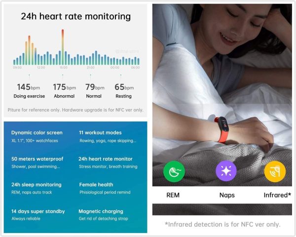 Xiaomi Mi Band 5 Activity Braccialetto Smart, Activity Monitor, Nero - immagine 4