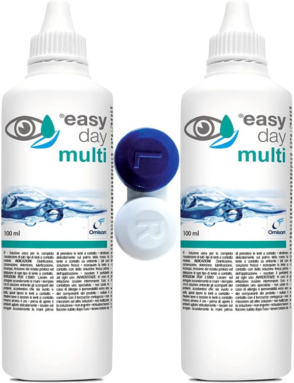 Easy Day Multi Soluzione Unica Per Lenti A Contatto - Duopack 2x100 ml, 2 Unità