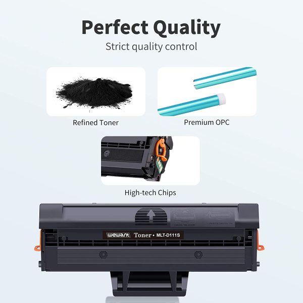 Toner D111S Cartucce Toner Compatibile Samsung MLT-D111S D111L per Samsung Xpress SL M2020 M2020W M2021 M2021W M2022 M2022W M2026 M2070 M2070W M2070F M2071 M2078,Confezione da 2 Nero - immagine 3