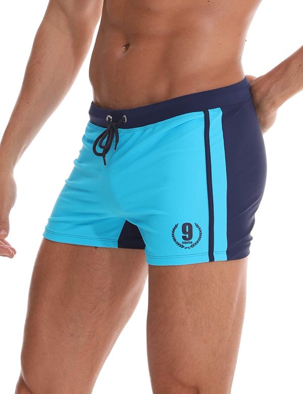 Arcweg Costume da Bagno Uomo Coulisse Pantaloncini Calzoncini da Bagno Elastico a Vita Bassa Boxershorts Slip Nuoto Spiaggia Mare Piscina - immagine 3