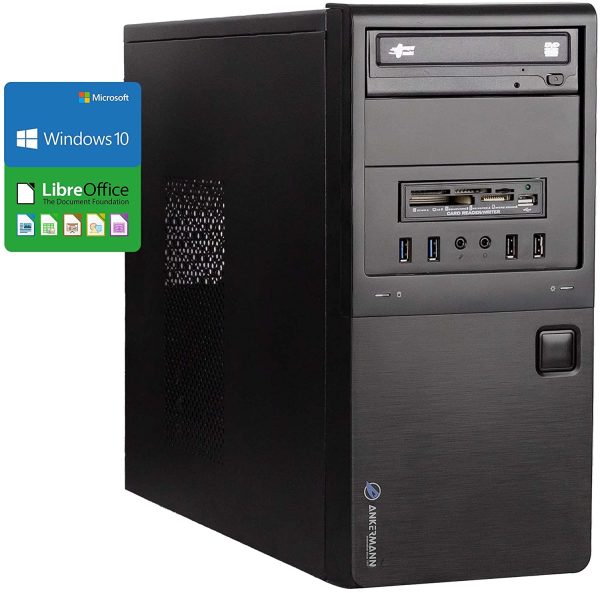 Ankermann Business Office Work Intel Core i5-4570 NVIDIA GeForce GT 210 16GB RAM 480GB SSD 1TB HDD Win 10 Pro WLAN/WIFI Office - immagine 5