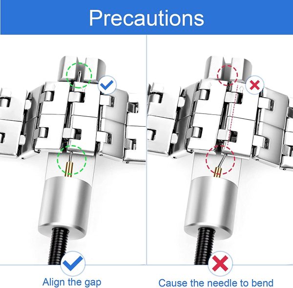 JOREST Kit orologiaio, Sostituire la batteria dell'orologio,Togli maglie orologio,Sostituisci il cinturino,Apri orologio,Cacciavite Riparazione Orologiaio,Attrezzi orologiaio,Apricassa per orologio - immagine 6
